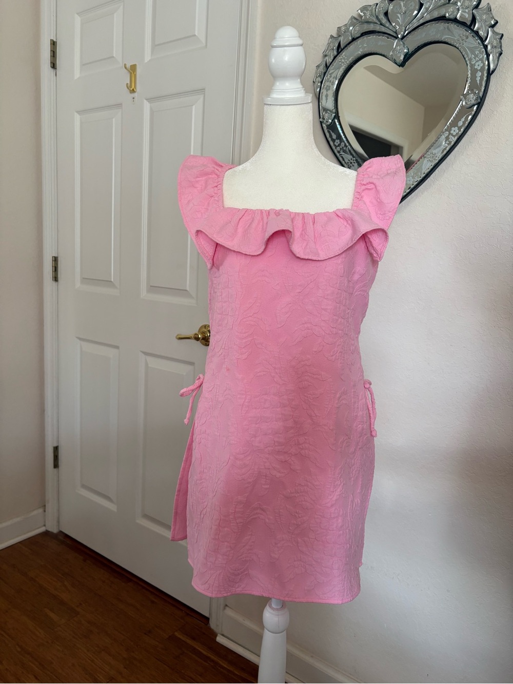 Lilly Pulitzer Pink Ruffle-Trim Women’s Romper